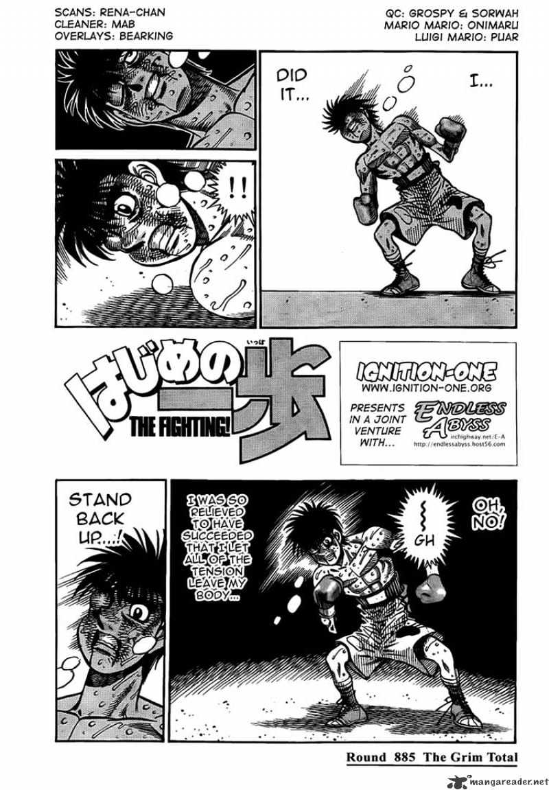 Hajime no Ippo: Fighting Spirit, Chapter 885 image 01